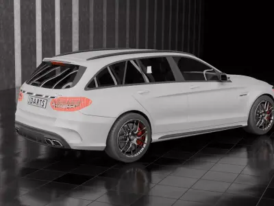 Mercedes car c63 3D model