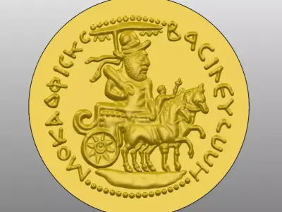Coin pendant Free 3D model purchase