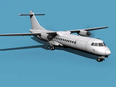 ATR  ATR-72-600 Unmarked 1 3D model