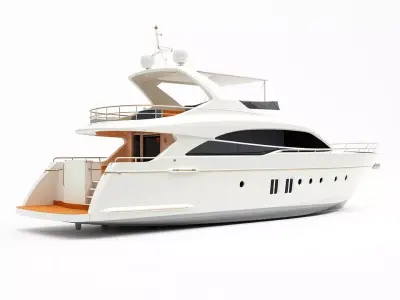 Luxury Yacht model pack Low-poly 3D model