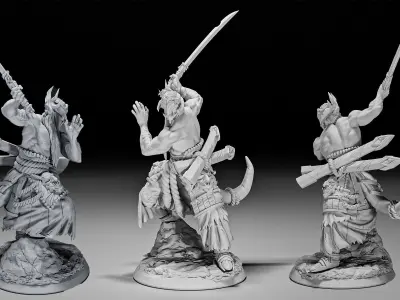 Enemy Swordsman from Nowhere 3D print model