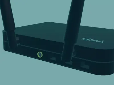 Free WiFi router Free low-poly 3D model