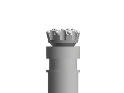 Reverse Circulation Or RC Drill Bit Low-poly 3D model