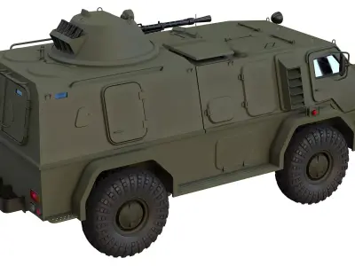 GAZ-39371 Vodnik 3D model