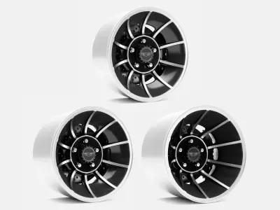15x7 15x8 15x10 American Racing Vector Wheels and Brake 3D print model