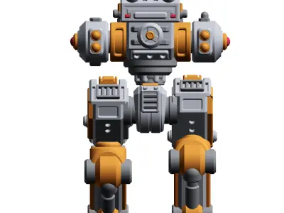 Mech Forge Cricket Miniature SciFi Mech for Tabletop Wargames  3D print model