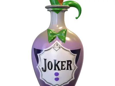 Pack Bottle Low-poly 3D model