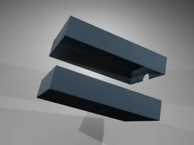 BOX packaging 3d model  3D model purchase