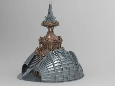 London boulevard Theatre sci fi Dome  1 3D model