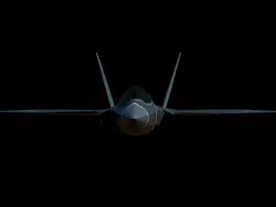 Chinese Navy and Air Force J-35 stealth carrier-based aircraft 3D model