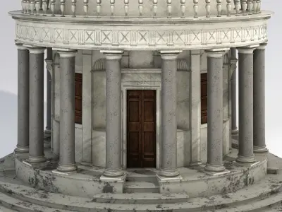Roman temple - Tempietto del Bramante 3D model