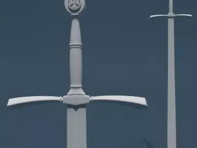 Sword Base Mesh A Free low-poly 3D model