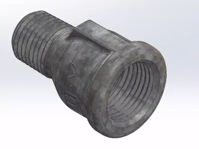 LUVA DE REDUCAO M - F NORMATIZADA - STEP - STL - IGS - SLDPRT Low-poly 3D model