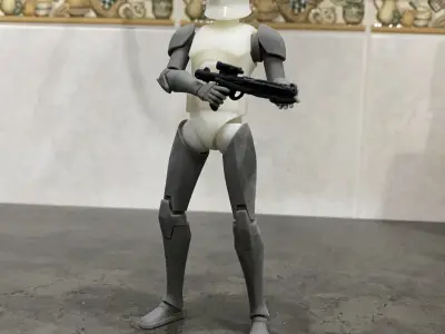 Animated Phase 1 CT 6 inch figure and Armor 3D files 3D print model