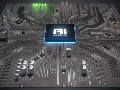AI Quantum Core PBR 3D model
