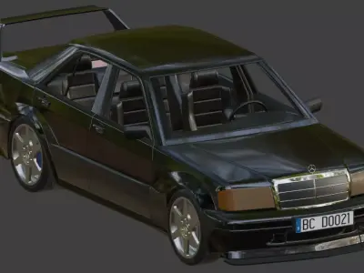 Mercedes-Benz 190E  3D model purchase