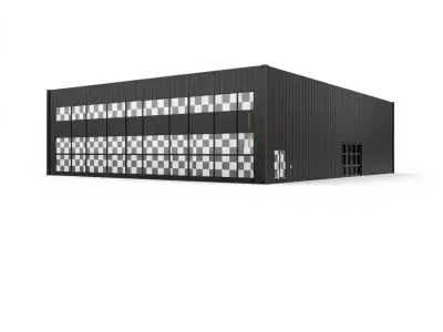 Modern Industrial Warehouse model pack Low-poly 3D model