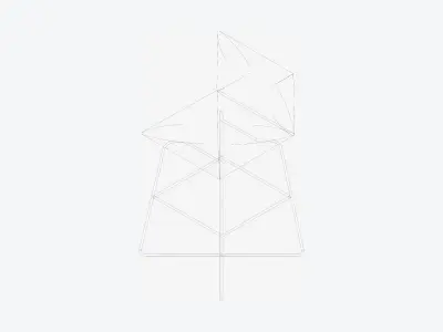 Furniture - Seating - Contemporary - Bar - Stoolire - Legs Low-poly 3D model