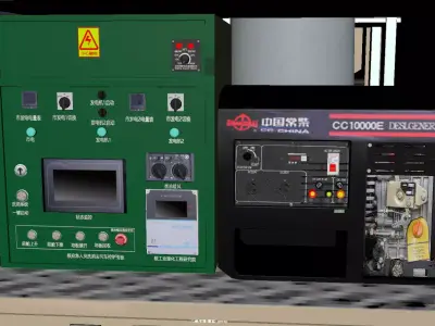 Mobile Military Command Support Truck 3D Model 3D model