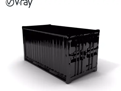 Cargo Shipping Container D Model Pack Low-poly 3D model
