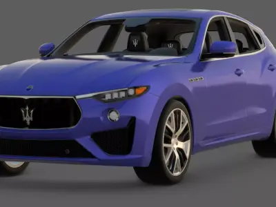 2019 Maserati Levante GTS 3D Model  Italian Performance SUV  Low-poly 3D model