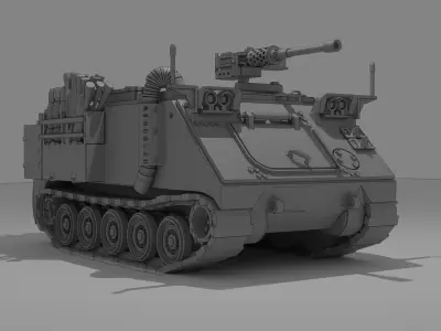 IDF M113 APC equipped with 50 Cal MG 3D print model