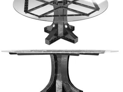 Liberty Dining and Bar Height in the industrial style 3D model
