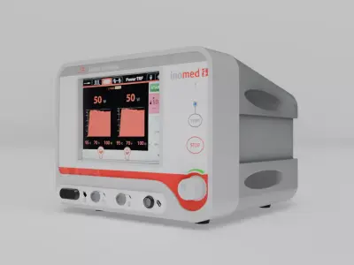 Hospital Equipment RF Lesion generator inomed Low-poly 3D model