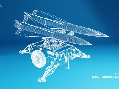 Hawk Missile Launcher 3D model