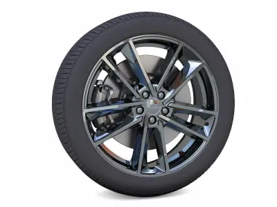 Audi S8 Rim 3D Model  Low-poly 3D model