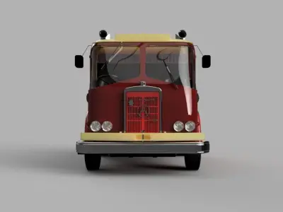 Miniature classic lorry 3D print model