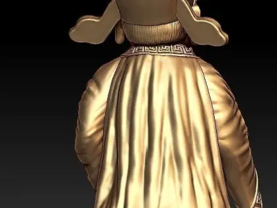 Chinese Old Man 3D print model