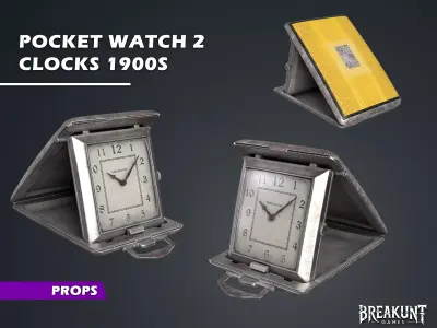 Pocket Watch 2 - Clocks 1900s 3D model