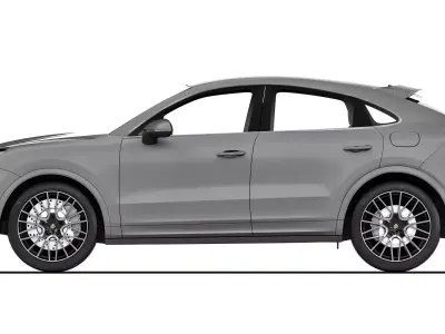 Porsche Cayenne Turbo Coupe 2020 3D model