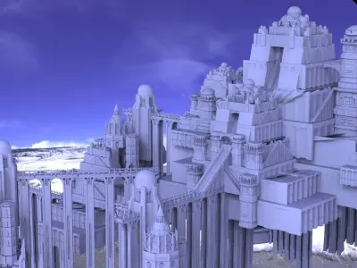 Ancient City Hyboria 3D model