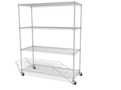 Steel Storage Rack 3D model