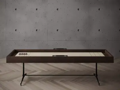 District Eight SHUFFLEBOARD SMALL 3D model