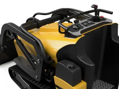 Skid Steer Mini Excavator 3D model
