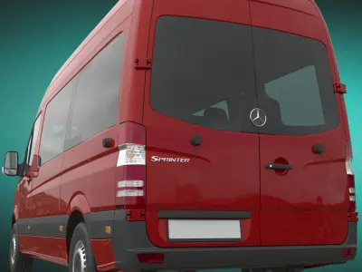 Mercedes-Benz Sprinter Minibus L2H2 3D model