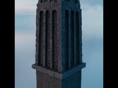 Medieval Castle Structure - Tower D 3D model