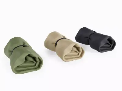 Rolled-Up Cloth Low-poly 3D model