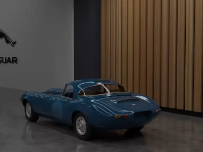 Jaguar E-Type Lightweight GT  Free low-poly 3D model