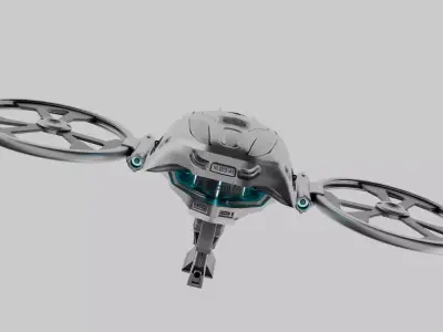Combat Drone 001 3D model