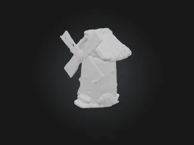 Cartoon Windmill 3D model