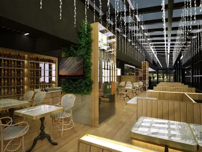 Liquor Cafe 3D model