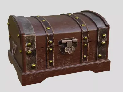 Treasure Chest 3D model 2