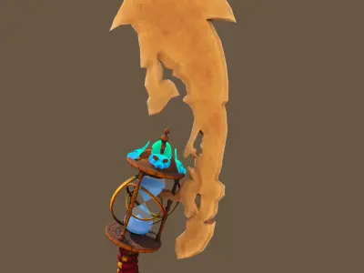  Sandstorm Sword - Game Ready -  Low-poly 3D model