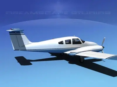 Piper PA-44-180 Seminole V06 3D model