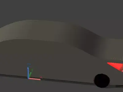 Hundai Accent Low-poly 3D model