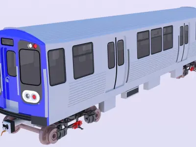 Chicago and Washington metro trains 3D Model Pack